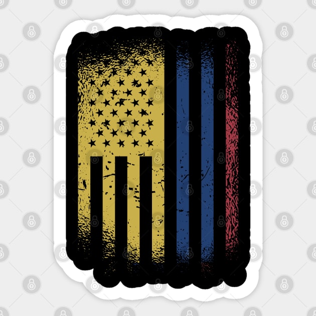 Colombian American Sticker by JayD World